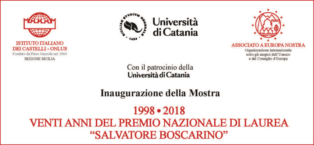 1998-2018 Venti Anni del Premio Nazionale di Laurea “Salvatore Boscarino”